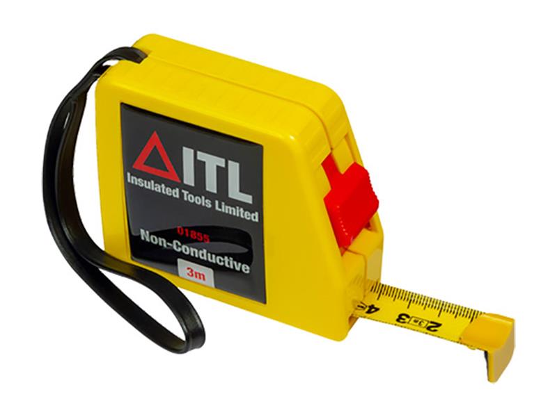 ITL Insulated Non Conductive Tape Measure 3m Metric Only ITL01855