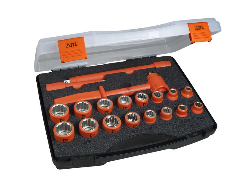 ITL Insulated Insulated Socket Set Metric Imperial 19Pc 1/2in Drive ITL03095