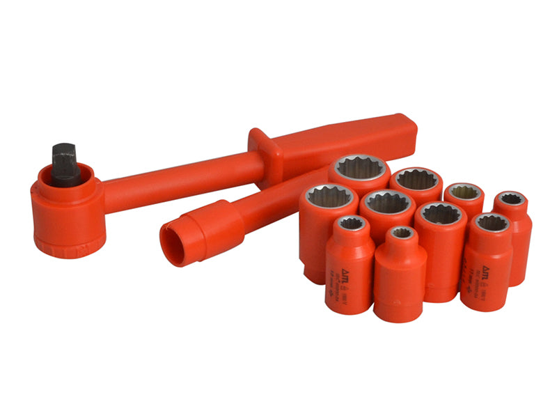 ITL Insulated Metric Imperial Socket Set 12pc 1/2in Drive Standard ITL03100