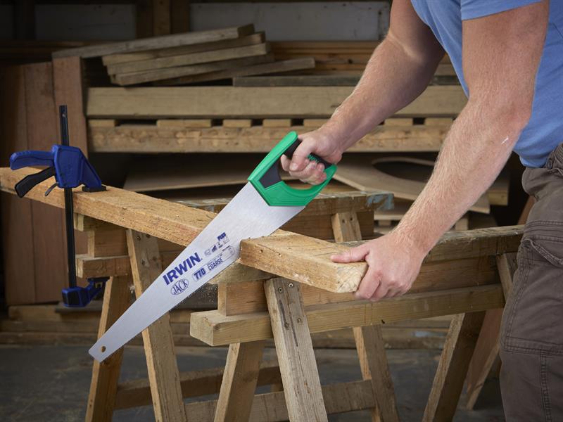 IRWIN Jack Coarse Hardpoint Handsaw Soft Grip 550mm (22in) 7 TPI JAK770UHP550