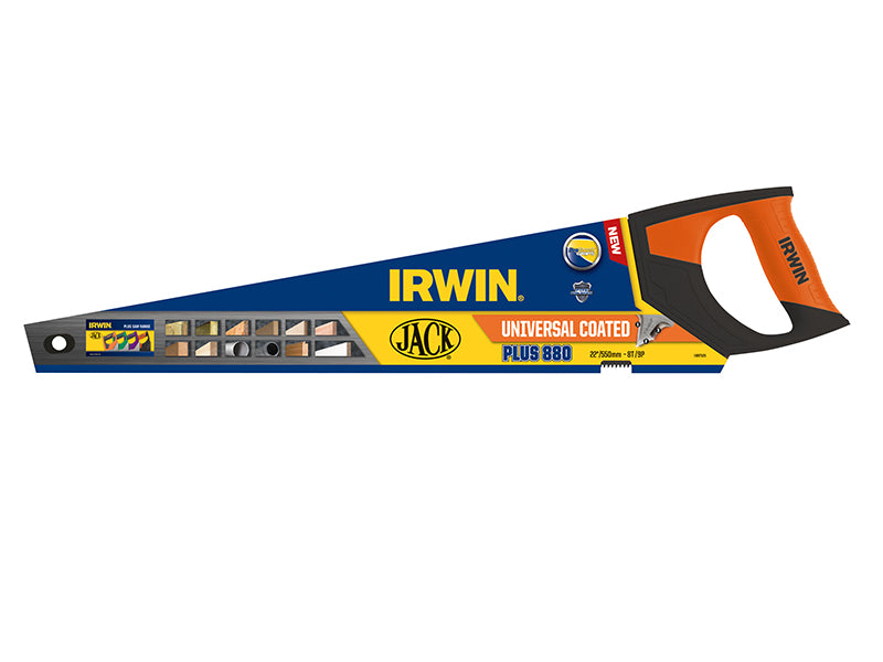 IRWIN Jack 880 UN Universal Hand Saw 550mm (22in) Coated 8 TPI JAK880BUN22