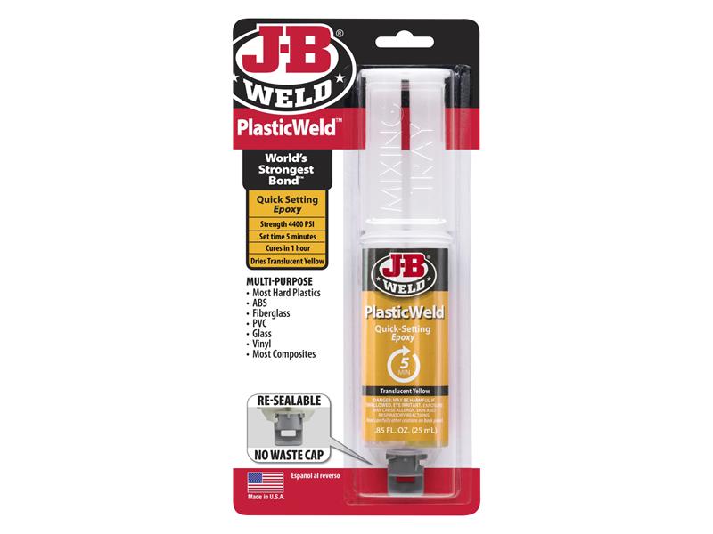 J-B Weld PlasticWeld Epoxy Syringe 25ml JBW50132UK