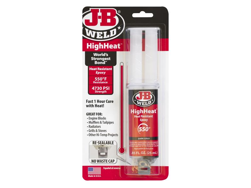 J-B Weld HighHeat Epoxy Syringe 25ml JBW50197UK