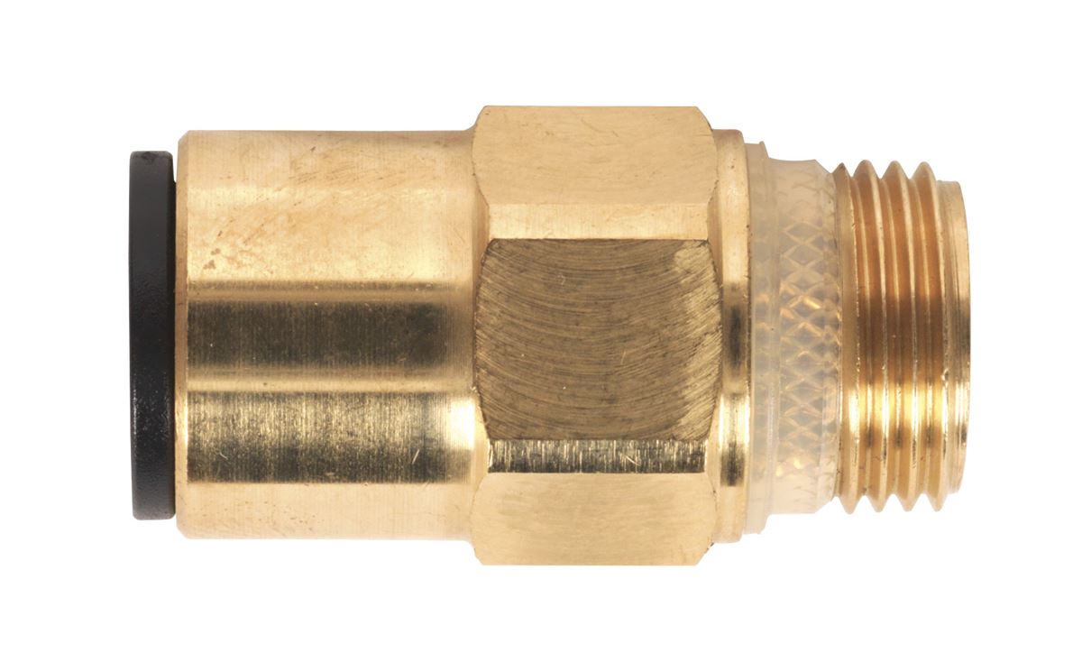 Sealey Brass SuperThread Straight Adaptor 12mm x 3/8"BSP 2Pc Speedfit JGBC1238