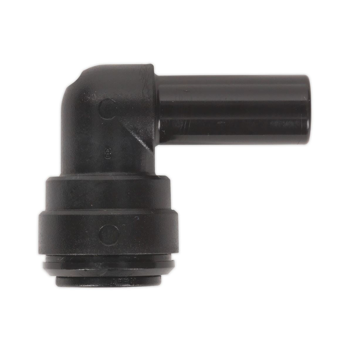 Sealey Air Pipe Stem Elbow 10mm Pack of 5 John Guest Speedfit PM221010E JGCET10