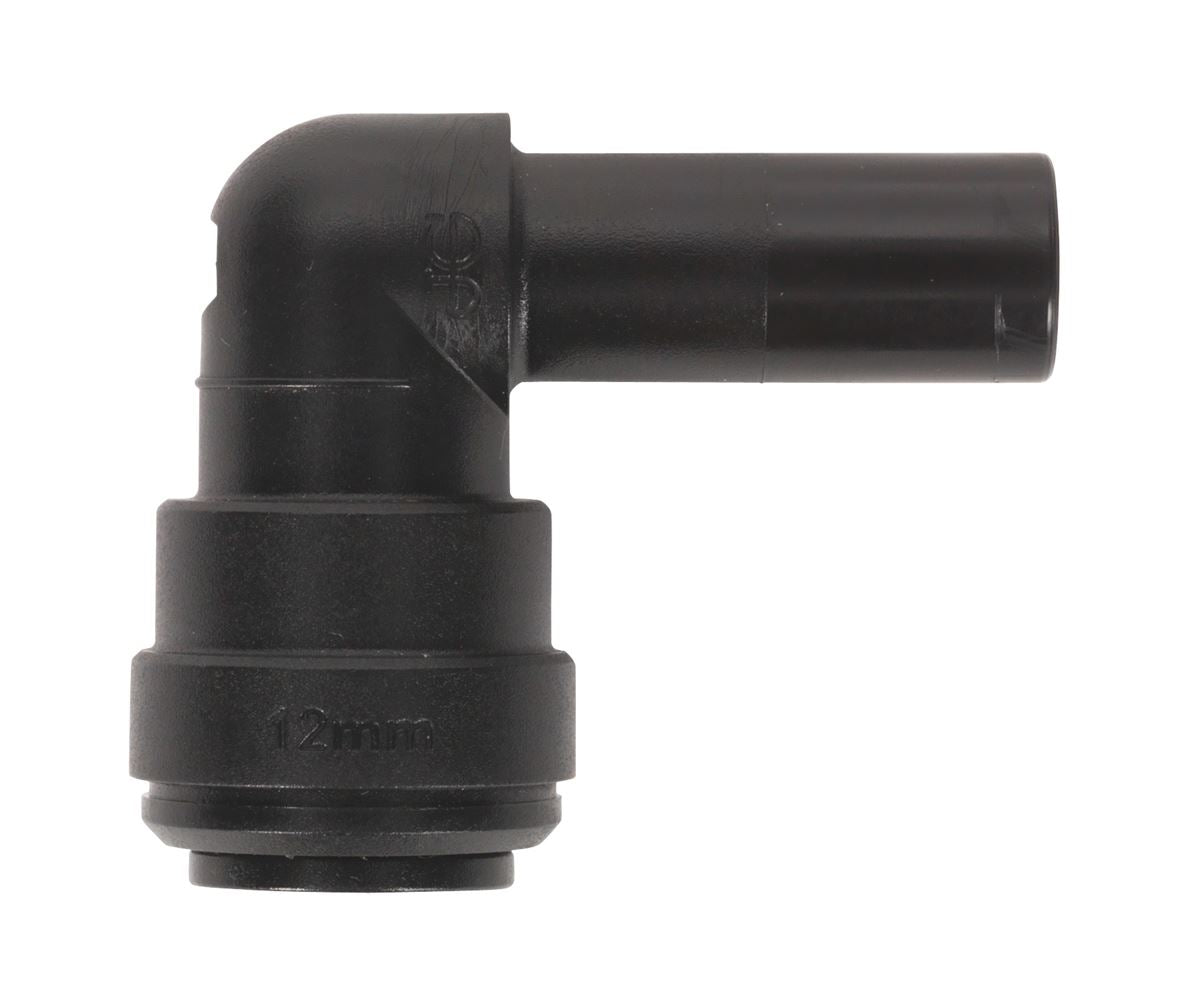 Sealey Air Pipe Stem Elbow 12mm Pack of 5 John Guest Speedfit PM221212E JGCET12