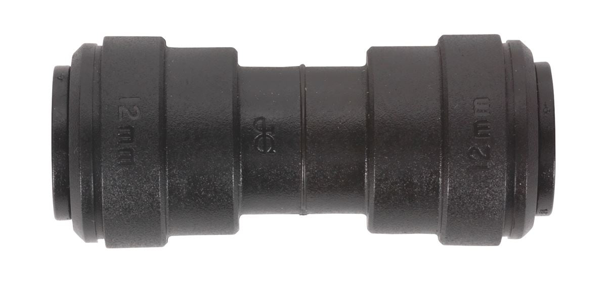 Sealey Straight Coupling 12mm Pack of 5 John Guest Speedfit PM0412E - JGCS12