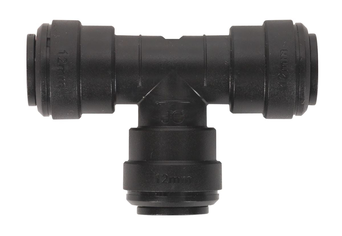 Sealey Equal Air Pipe Tee 12mm Pack of 5 John Guest Speedfit PM0212E JGCT12