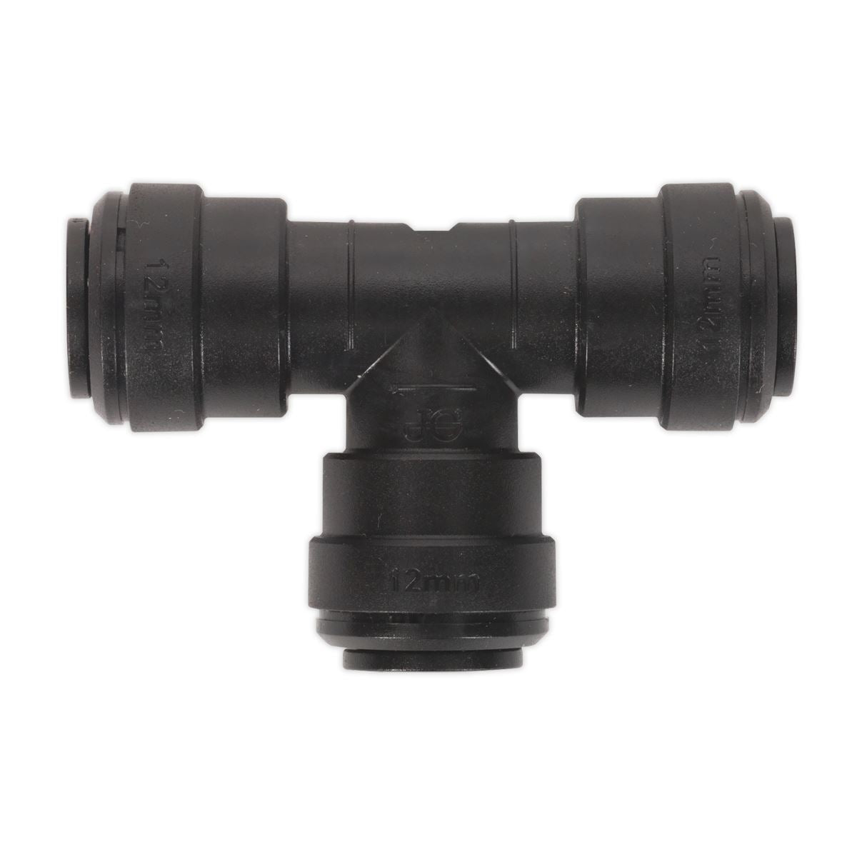 Sealey Equal Air Pipe Tee 12mm Pack of 5 John Guest Speedfit PM0212E JGCT12