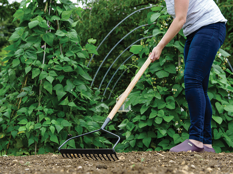 Kent & Stowe Carbon Steel Long Handled Soil Rake, FSC® K/S70100257