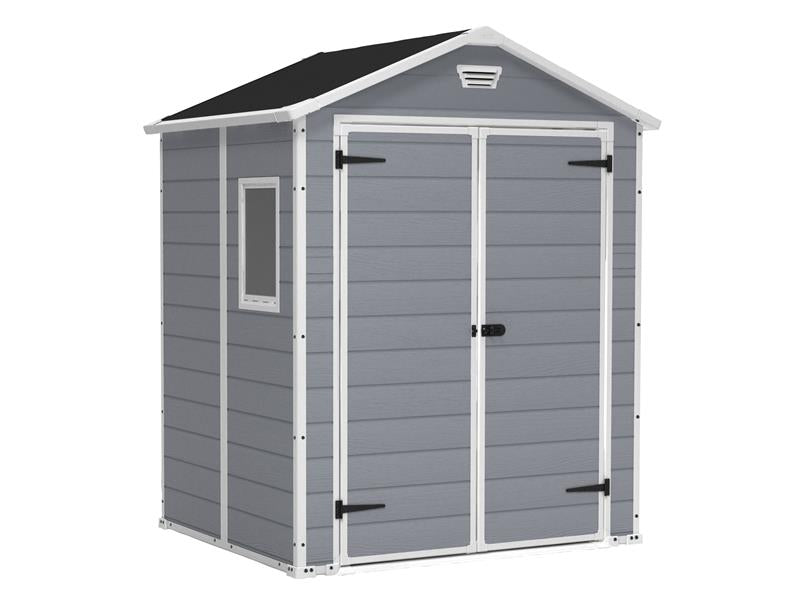 Keter Manor Shed Grey 6 x 5ft Entry 131.0 cm 7-10 Days Delivery KET230255