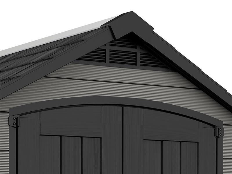 Keter Premier Shed Grey 7.5 x 7ft Capacity 304 cu ft Entry Width142cm KET249198
