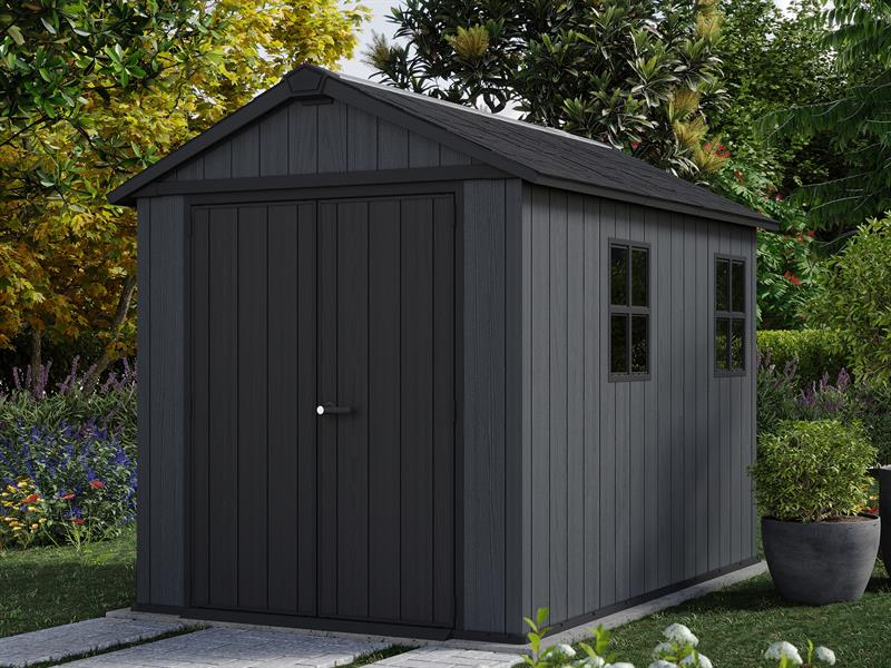 Keter Newton Plus Shed 9.5 x 7ft Colour Grey Direct Delivery KET259689