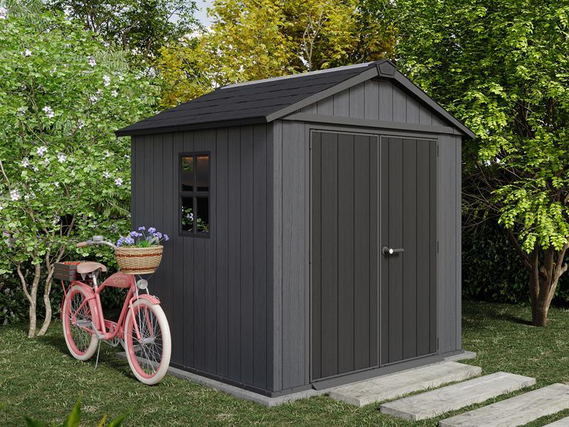 Keter Newton Plus Shed 7.5 x 7ft Colour Grey Direct Delivery KET260263