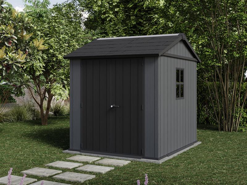Keter Newton Plus Shed 7 x 7.5ft Colour Grey Direct Delivery KET260264