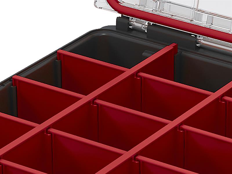 Keter Roc Stack N Roll Half Footprint Organiser 15 Section Dividers KETSNRHORG