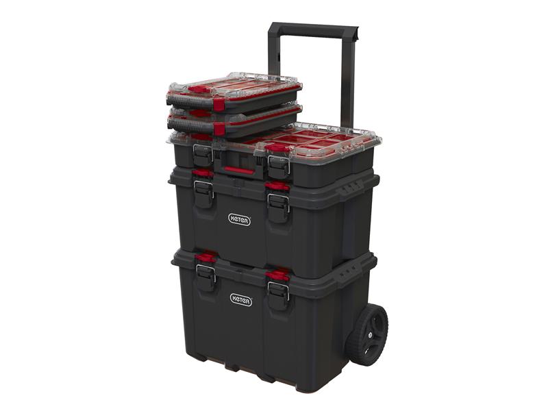 Keter Roc Stack N Roll Half Footprint Organiser 15 Section Dividers KETSNRHORG