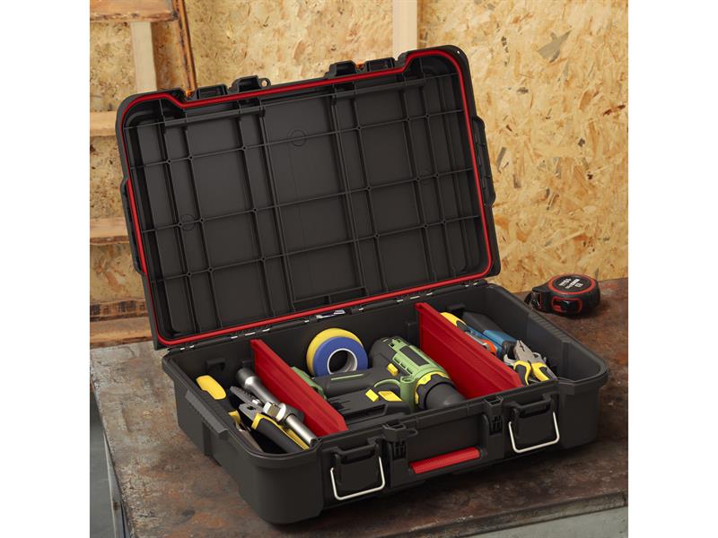 Keter Roc Stack N Roll Power Tool Case Ideal For Outdoor Use KETSNRPTC