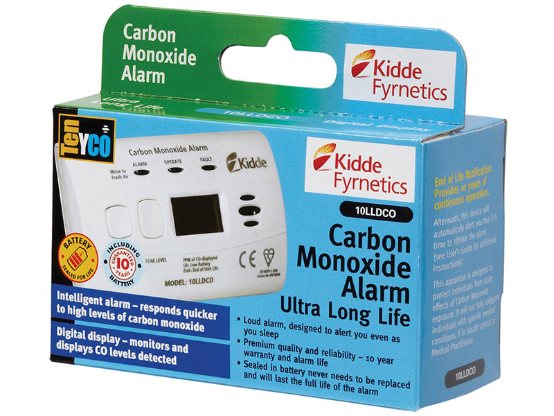 Kidde 10LLDCO 10-Year Sealed Battery Digital Carbon Monoxide Alarm KID10LLDCO