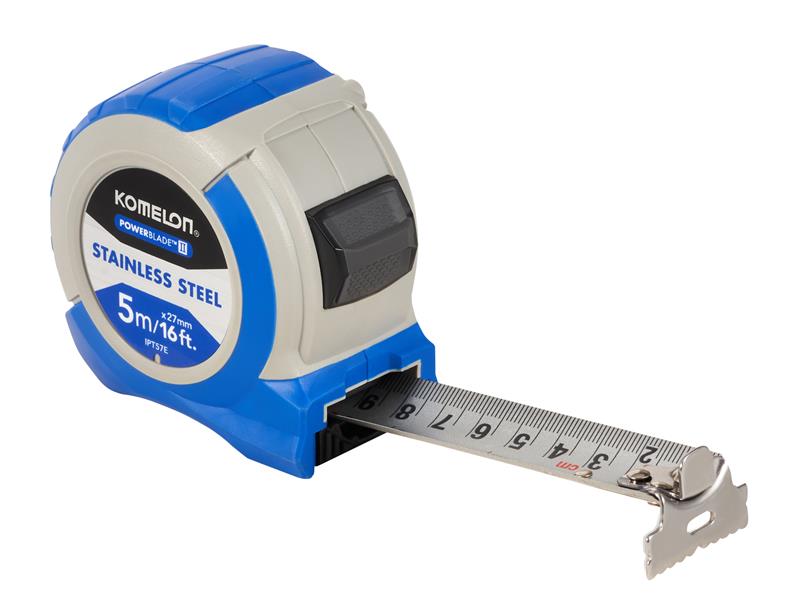 Komelon Stainless Steel PowerBlade™ Pocket Tape 5m/16ft (Width 27mm) KOMIPT57E