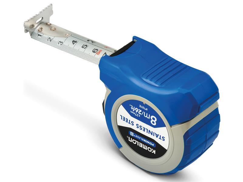 Komelon Stainless Steel PowerBlade™ Pocket Tape 8m/26ft (Width 27mm) KOMIPT87E