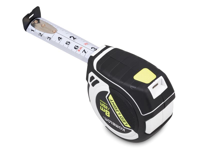 Komelon LED LIGHT Tape Measure 8m/26ft (Width 25mm) KOMPLD85ME