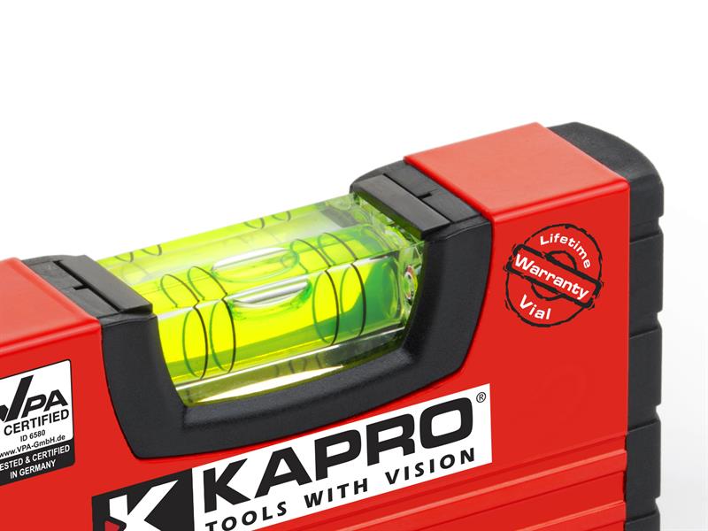 Kapro 246 Handy Pocket Level 10cm Solid Acrylic Shockproof Vial KPOK246