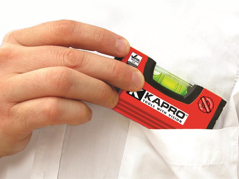 Kapro 246 Handy Pocket Level 10cm Solid Acrylic Shockproof Vial KPOK246