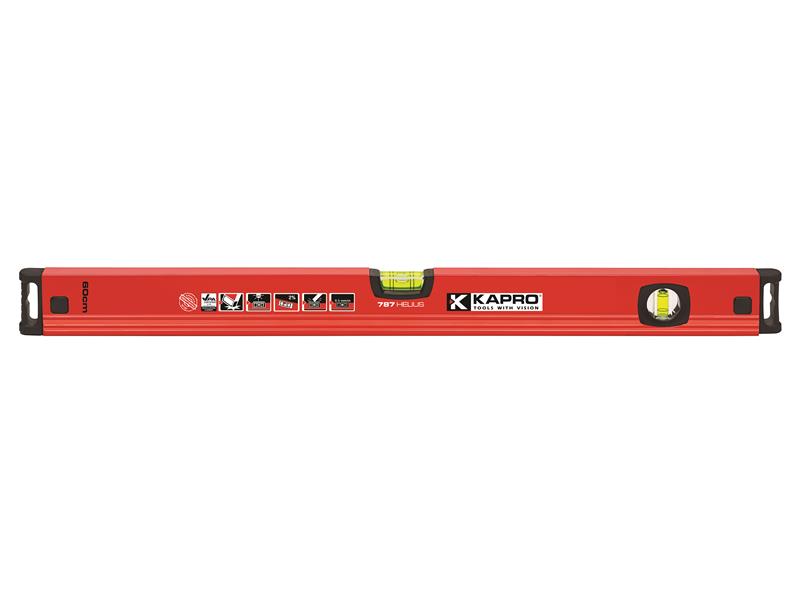 Kapro 787 Helius Magnetic Level 60cm Solid Acrylic Shockproof Vials KPOK787160M