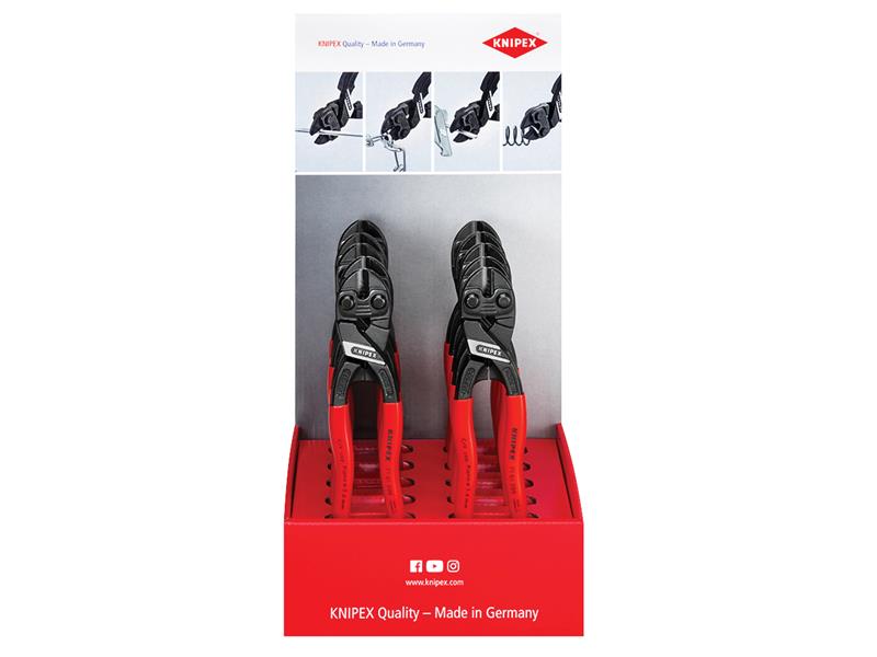 Knipex Bolt Cutters Counter Display CoBolt 10 Pieces 200mm Long 00 18 01 V16