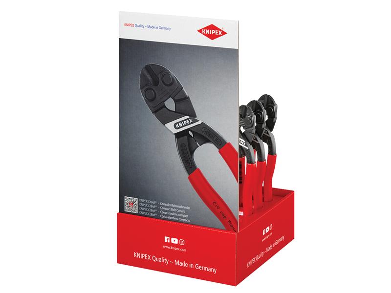 Knipex Bolt Cutters Counter Display CoBolt 10 Pieces 200mm Long 00 18 01 V16