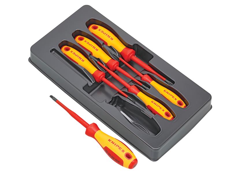 Knipex VDE Screwdriver Set, 6 Piece KPX002012V05