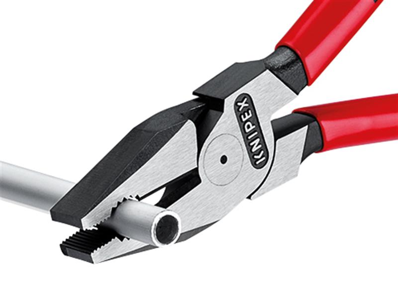 Knipex High Leverage Combination Pliers PVC Grip 180mm KPX0201180