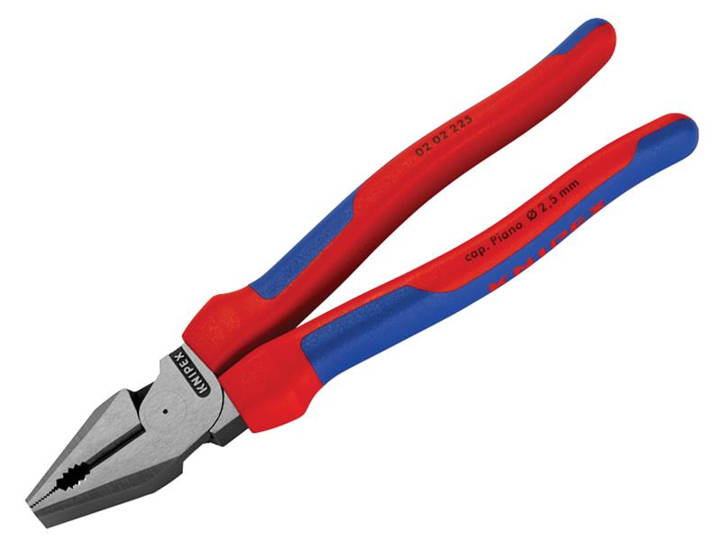 Knipex High Leverage Combination Pliers Multi-Component Grip 225mm KPX0202225