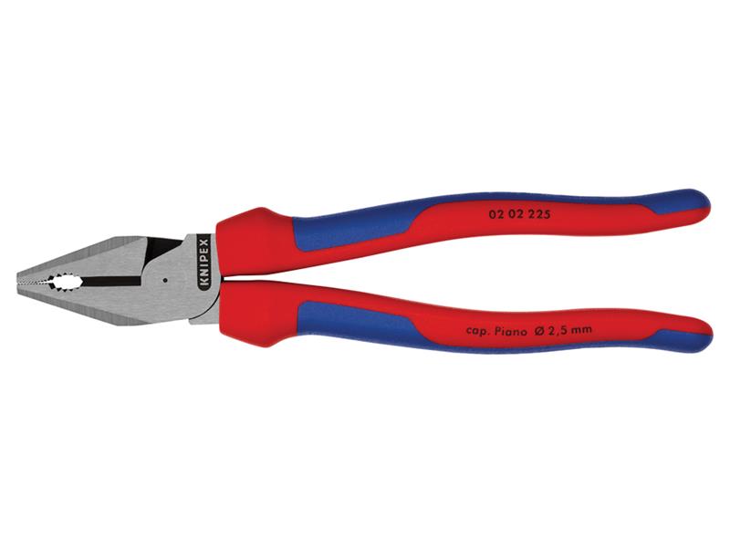 Knipex High Leverage Combination Pliers Multi-Component Grip 225mm KPX0202225