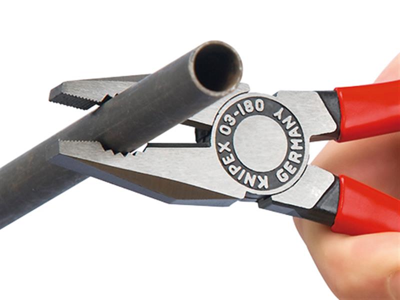 Knipex Combination Pliers PVC Grip 180mm KPX0301180