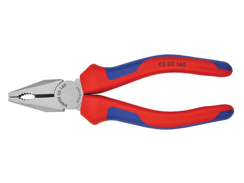 Knipex Combination Pliers Multi-Component Grip 160mm KPX0302160