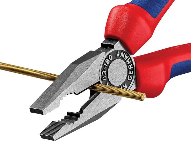 Knipex Combination Pliers Multi-Component Grip 180mm KPX0302180
