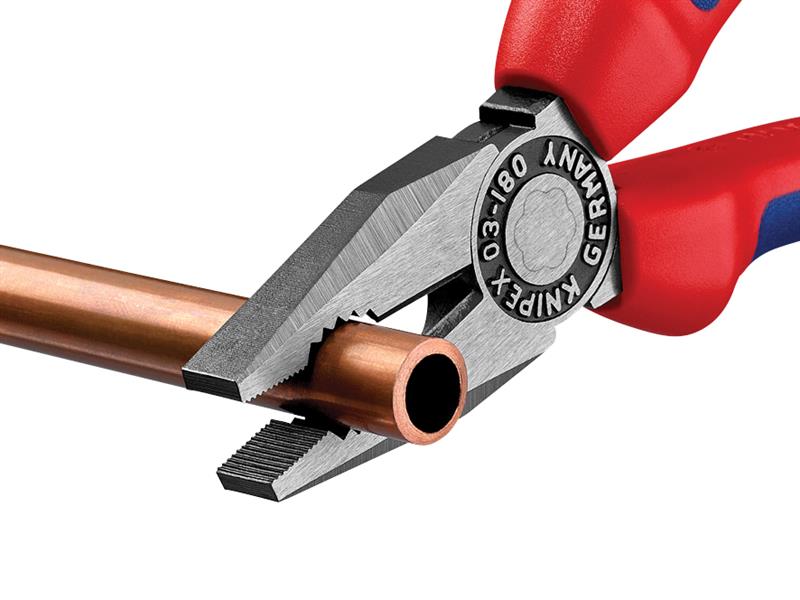 Knipex Combination Pliers Multi-Component Grip 180mm KPX0302180