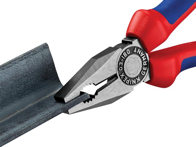 Knipex Combination Pliers Multi-Component Grip 180mm KPX0302180