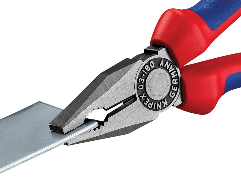 Knipex Combination Pliers Multi-Component Grip 180mm KPX0302180