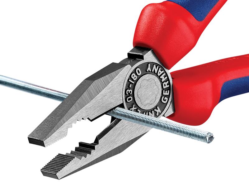 Knipex Combination Pliers Multi-Component Grip 180mm KPX0302180