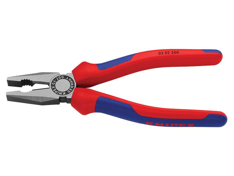 Knipex Combination Pliers Multi-Component Grip 200mm KPX0302200