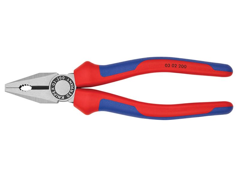 Knipex Combination Pliers Multi-Component Grip 200mm KPX0302200