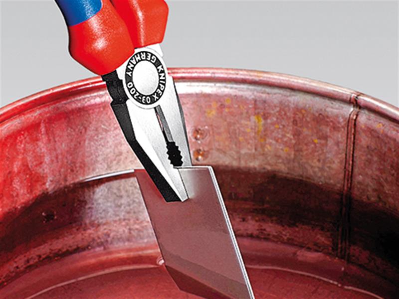 Knipex Combination Pliers Multi-Component Grip 200mm KPX0302200