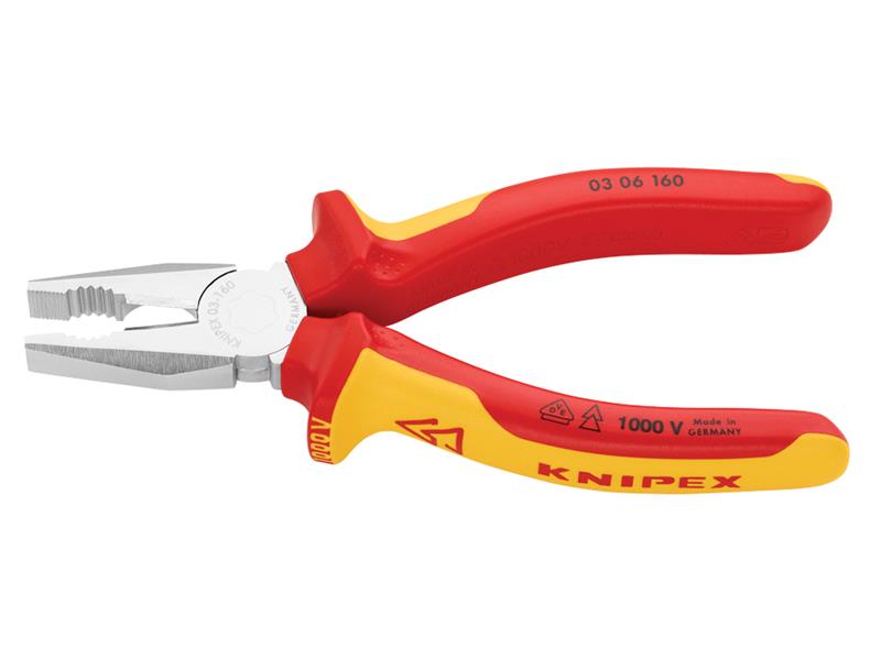 Knipex VDE Combination Pliers 160mm KPX0306160