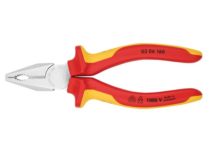 Knipex VDE Combination Pliers 160mm KPX0306160