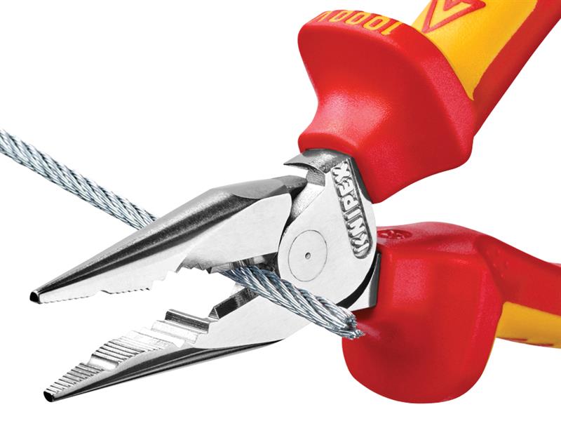 Knipex VDE High Leverage Needle Nose Pliers 145mm KPX0826145