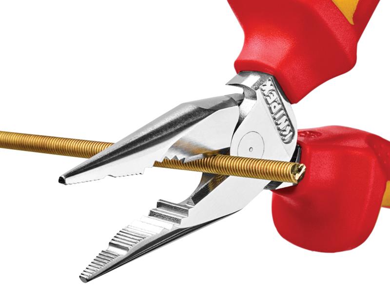 Knipex VDE High Leverage Needle Nose Pliers 145mm KPX0826145