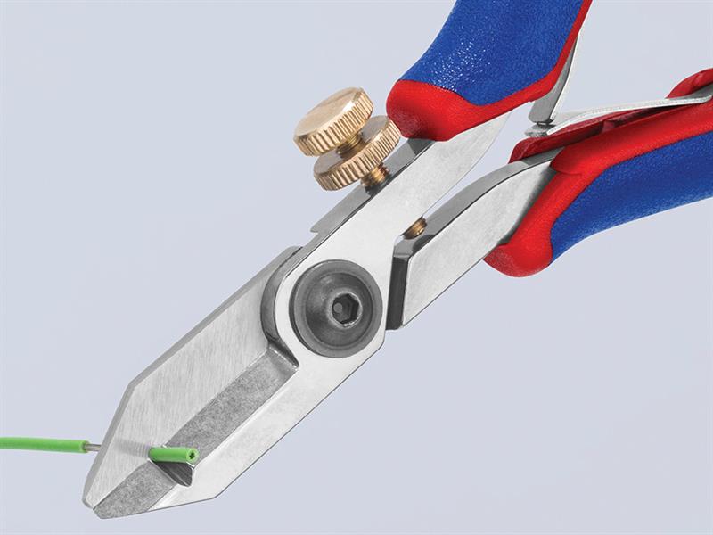Knipex Electronic Wire Stripping Shears 130mm 0.03-1.0mm 0.01-0.75mm KPX1182130